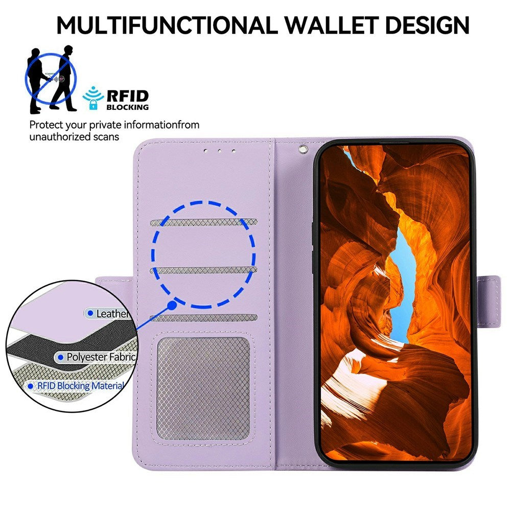 EIDERWOOD Google Pixel 11 Pro XL Flipcover - Indbygget RFID-Blocker & Kortholder - Lilla