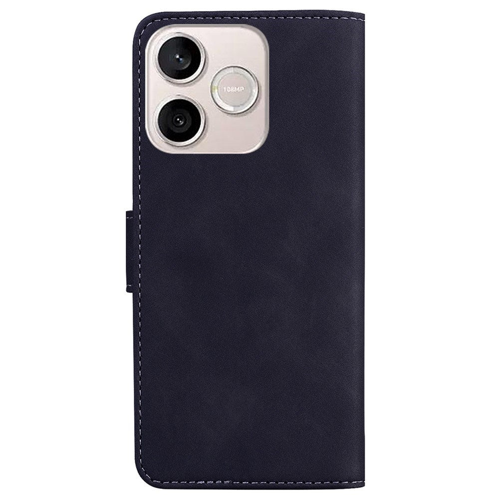 Honor 600 Lite EIDERWOOD Kunstlæder Flip Cover m. Ståfunktion - Sort