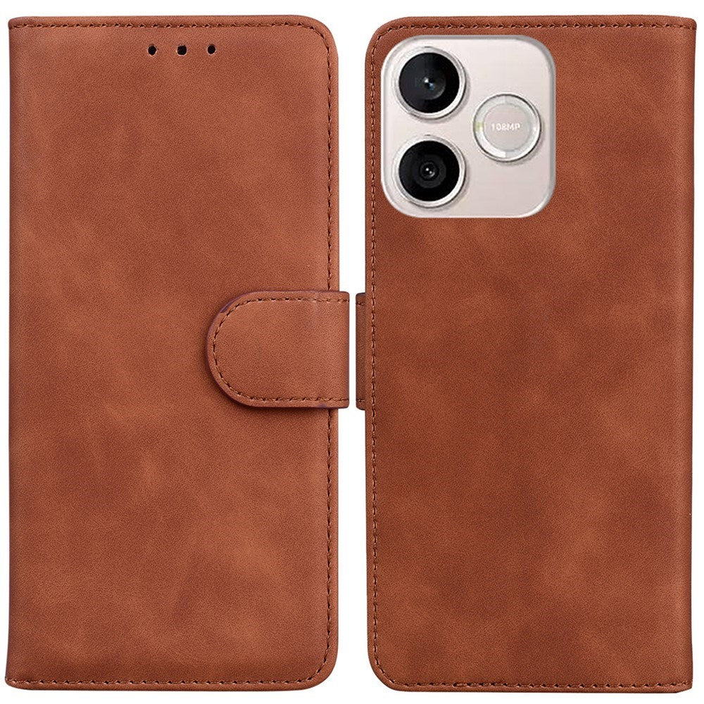 Honor 600 Lite EIDERWOOD Kunstlæder Flip Cover m. Ståfunktion - Brun