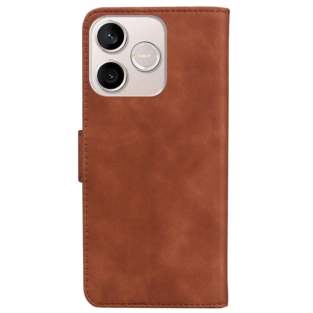 Honor 600 Lite EIDERWOOD Kunstlæder Flip Cover m. Ståfunktion - Brun