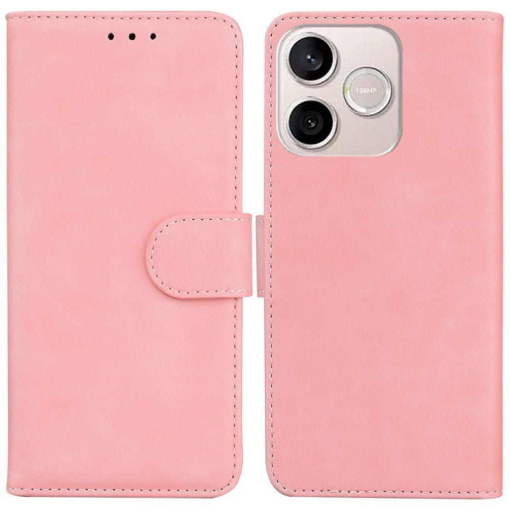 Honor 600 Lite EIDERWOOD Kunstlæder Flip Cover m. Ståfunktion - Lyserød