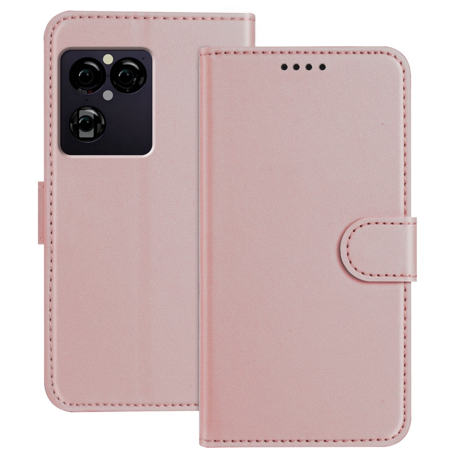 EIDERWOOD Sony Xperia 1 VIII Kunstlæder Flip Cover med Kortholder og Ståfunktion - Lyserød