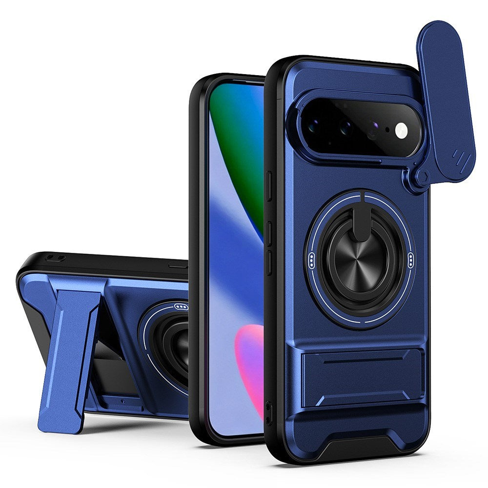 Google Pixel 11 / 11 Pro EIDERWOOD Håndværker Cover - Kickstand & Cam Slider - MagSafe Kompatibel - Blå