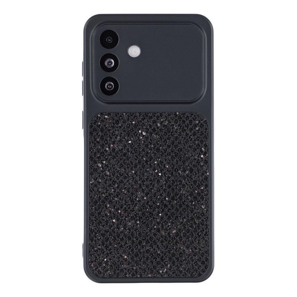 Samsung Galaxy A17 (5G) EIDERWOOD Fleksibelt Plast Bagside Cover m. Glitter - Sort