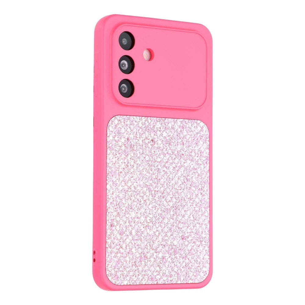 Samsung Galaxy A17 (5G) EIDERWOOD Fleksibelt Plast Bagside Cover m. Glitter - Pink