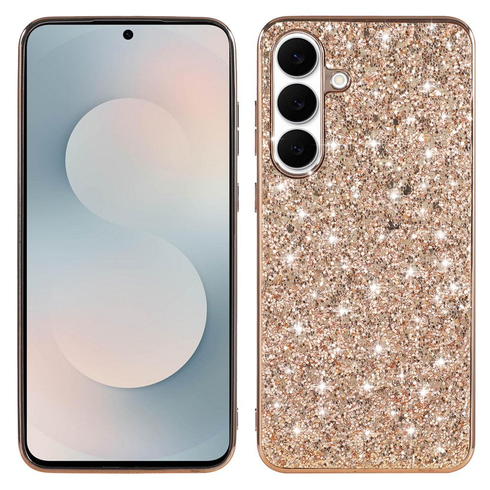 Samsung Galaxy A57 EIDERWOOD Glitter Bagside Cover - Rose Gold