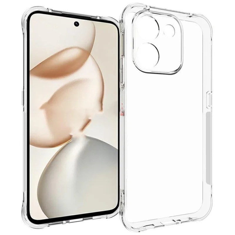 Honor 600 Smart Fleksibelt Plast Cover m. Skærmbeskyttelse - Gennemsigtigt