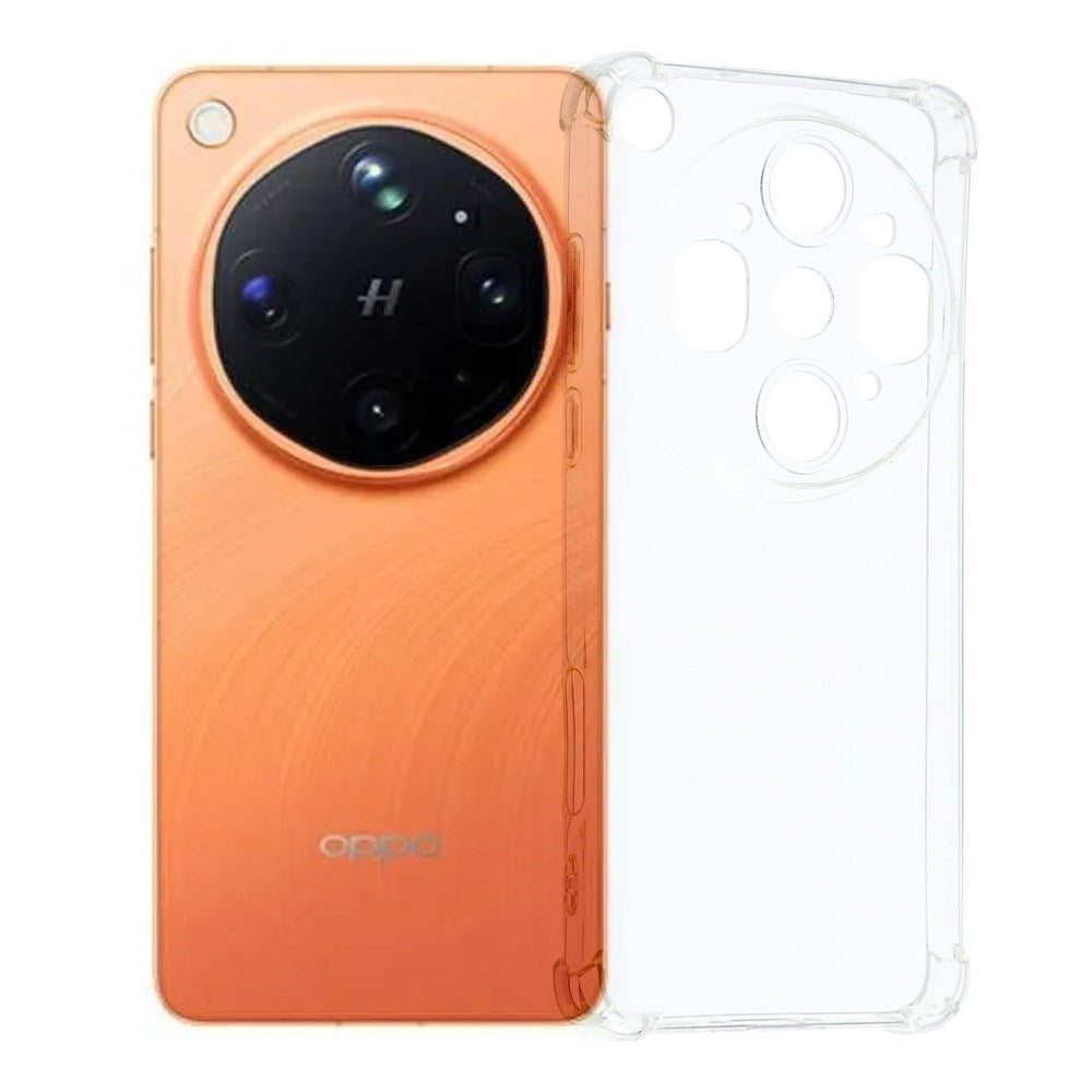 OPPO Find X9 Ultra EIDERWOOD Fleksibelt Plast Bagside Cover m. Stødabsorberende Hjørner - Gennemsigtig