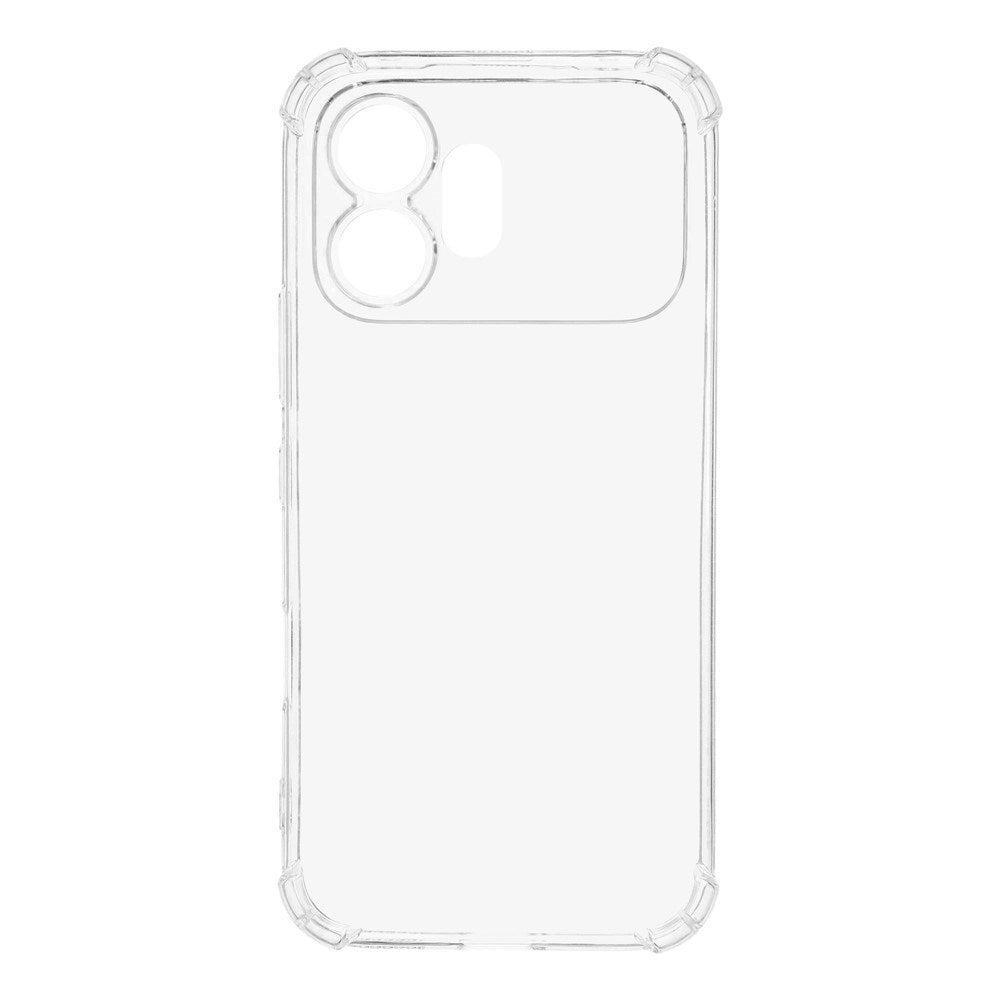 Honor 600 EIDERWOOD Fleksibelt Plast Bagside Cover m. Stødabsorberende Hjørner - Gennemsigtig
