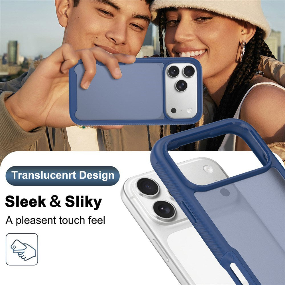 iPhone 18 Pro Max / 17 Pro Max EIDERWOOD Todelt Mat Hybrid Plast Bagside Cover - Blå