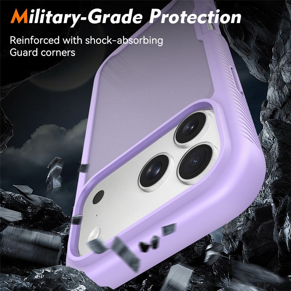 iPhone 18 Pro Max / 17 Pro Max EIDERWOOD Todelt Mat Hybrid Plast Bagside Cover - Lilla