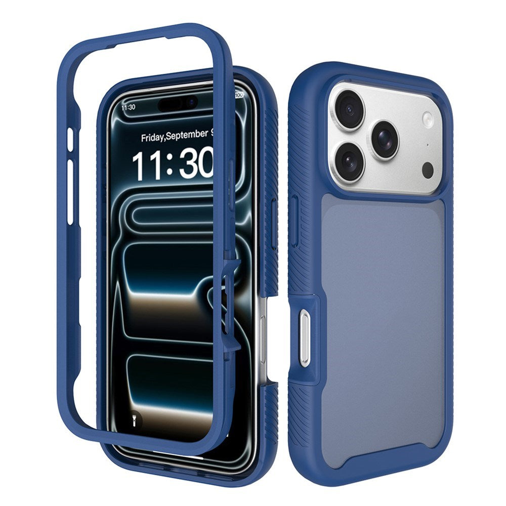 iPhone 18 Pro / 17 Pro EIDERWOOD Todelt Mat Hybrid Plast Bagside Cover - Blå