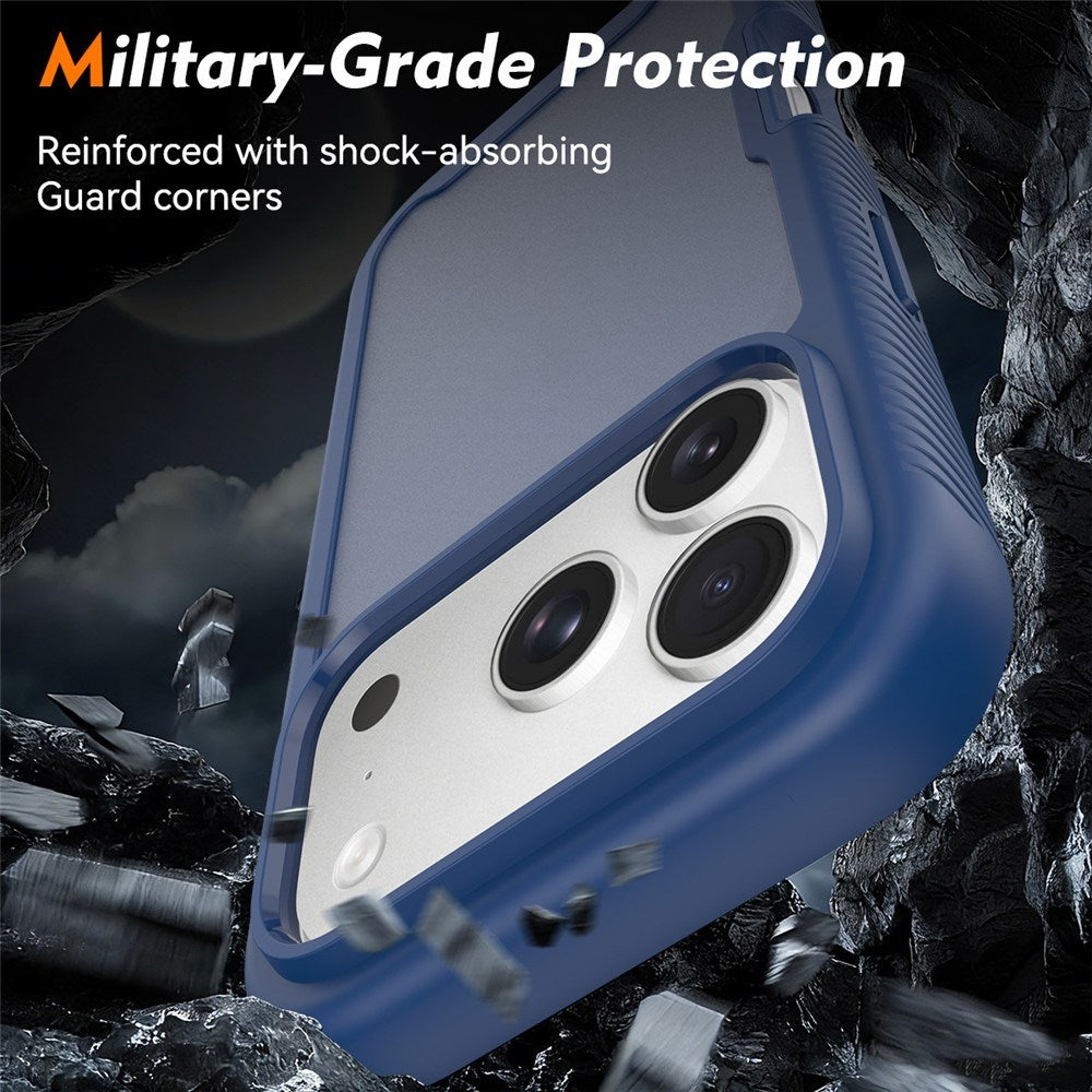 iPhone 18 Pro / 17 Pro EIDERWOOD Todelt Mat Hybrid Plast Bagside Cover - Blå