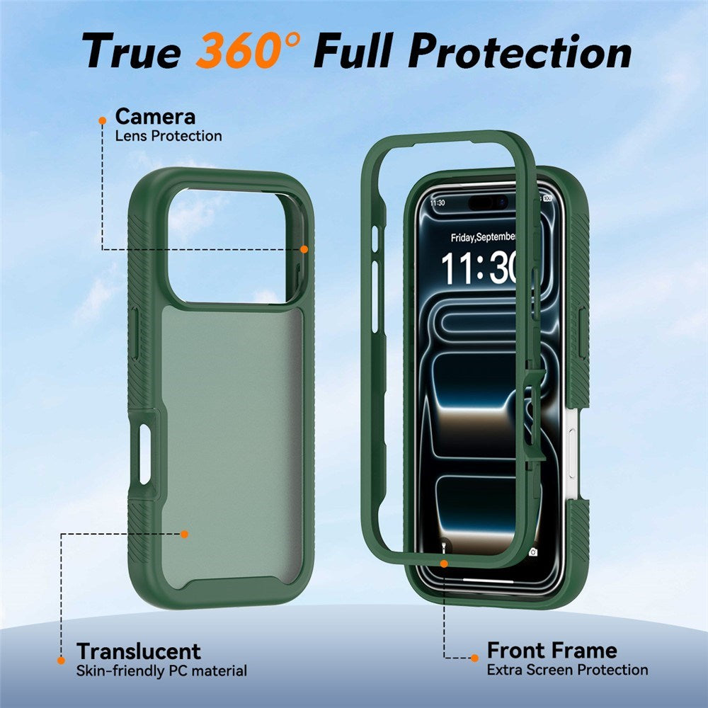 iPhone 18 Pro / 17 Pro EIDERWOOD Todelt Mat Hybrid Plast Bagside Cover - Grøn