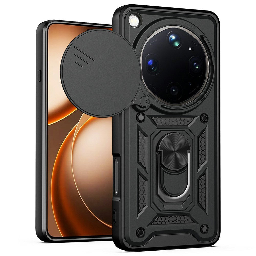OPPO Find X9 Ultra EIDERWOOD Håndværkercase - 360° Roterbar Camslider / Kickstand - Sort