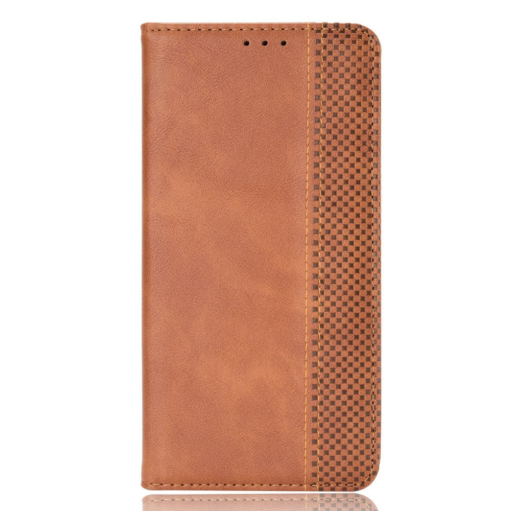 Realme C100 EIDERWOOD Kunstlæder Flip Cover m. Kortholder - Brun