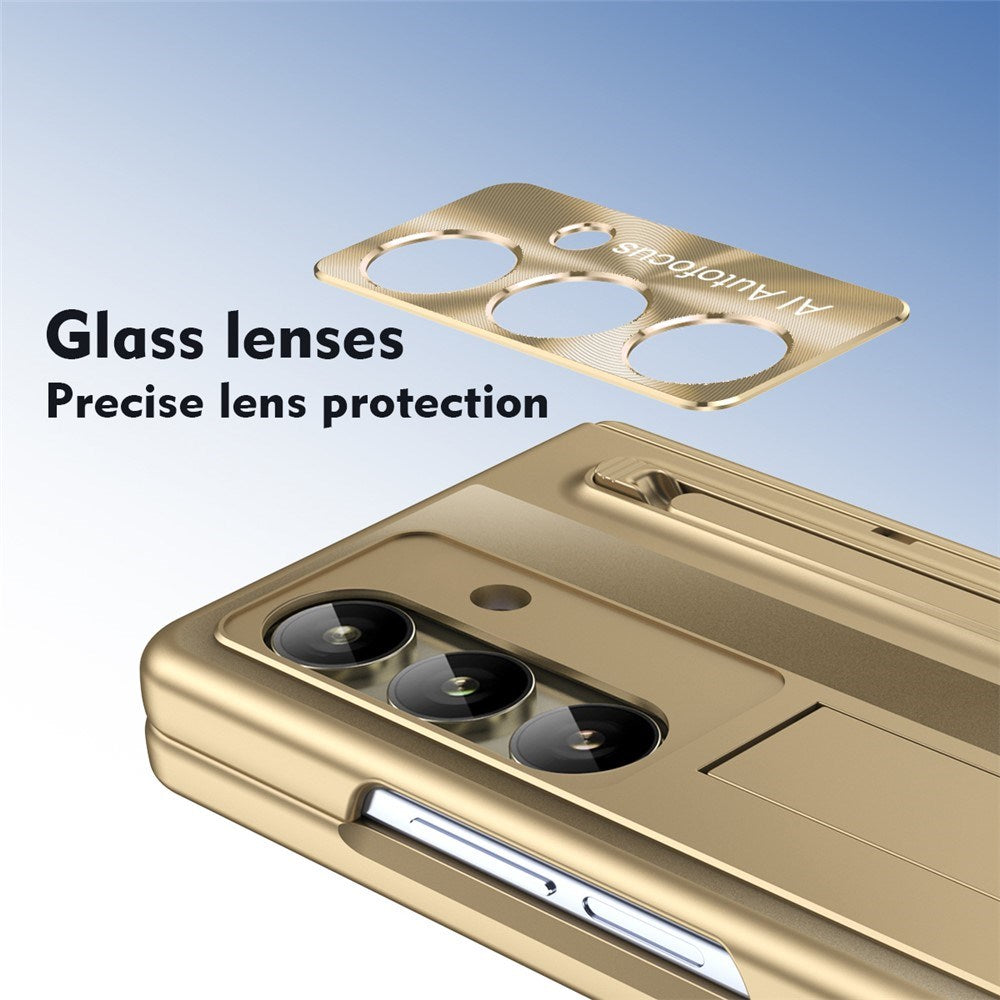 Samsung Galaxy Z Fold8 Ultra EIDERWOOD Cover m. Indbygget Styluspen & Ståfunktion - Guld