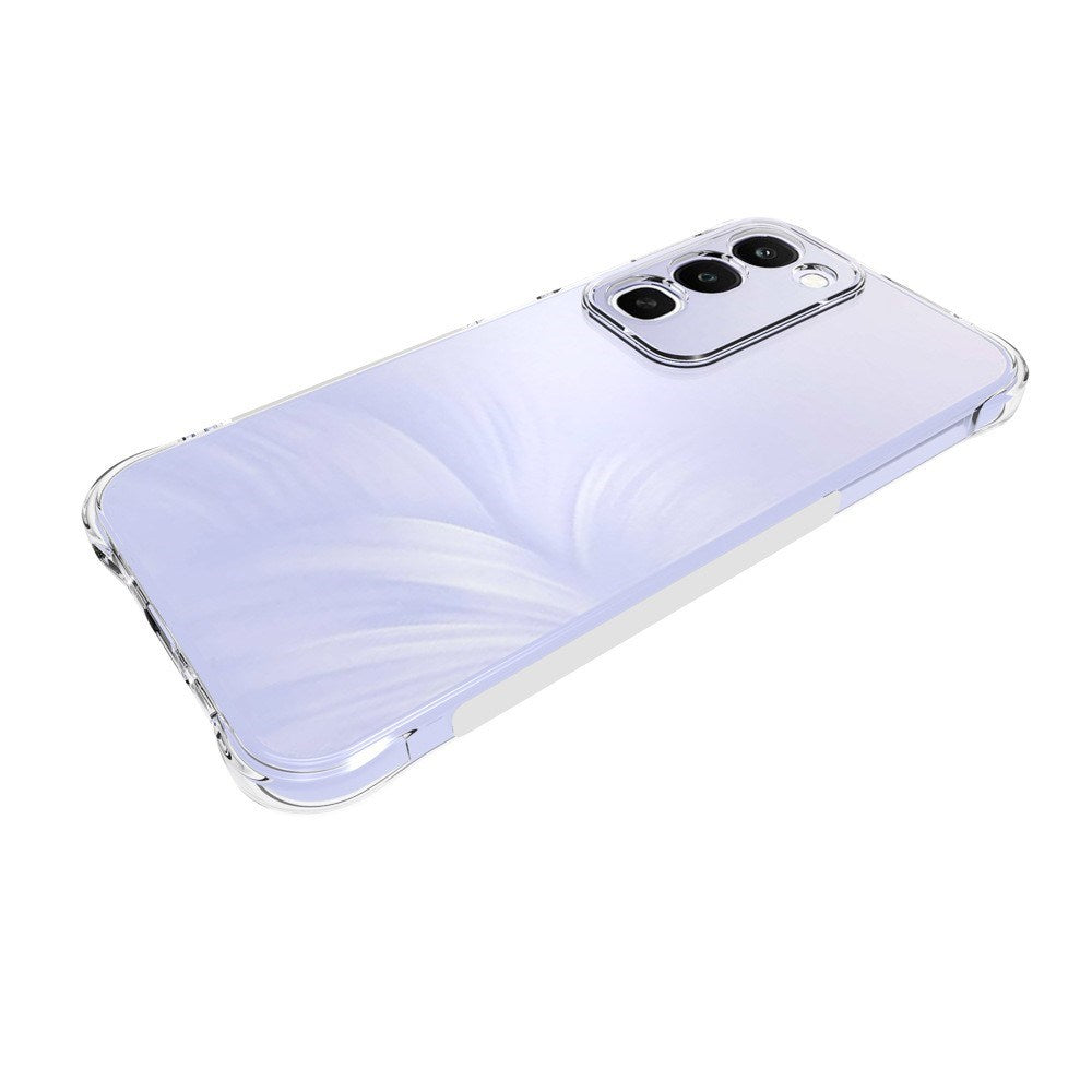 Realme C100 EIDERWOOD Fleksibelt Plast Bagside Cover m. Stødabsorberende Hjørner - Gennemsigtig