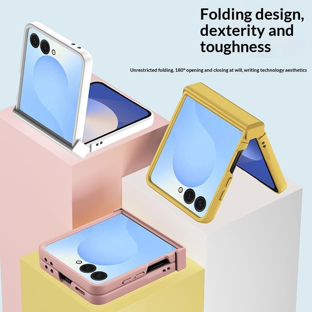 Samsung Galaxy Z Flip8 EIDERWOOD Hårdt Plastik Mobilcover m. Hængsel - Blå