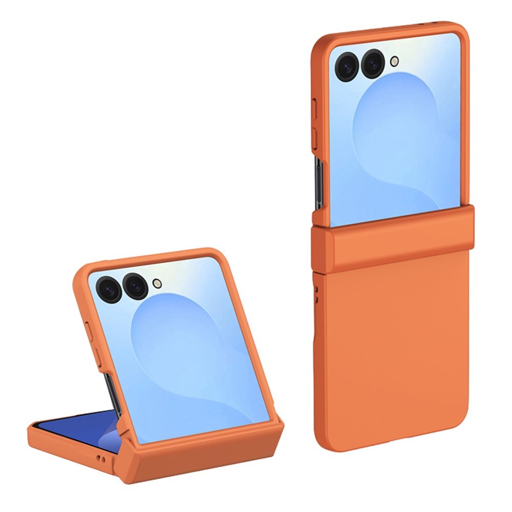 Samsung Galaxy Z Flip8 EIDERWOOD Hårdt Plastik Mobilcover m. Hængsel - Orange
