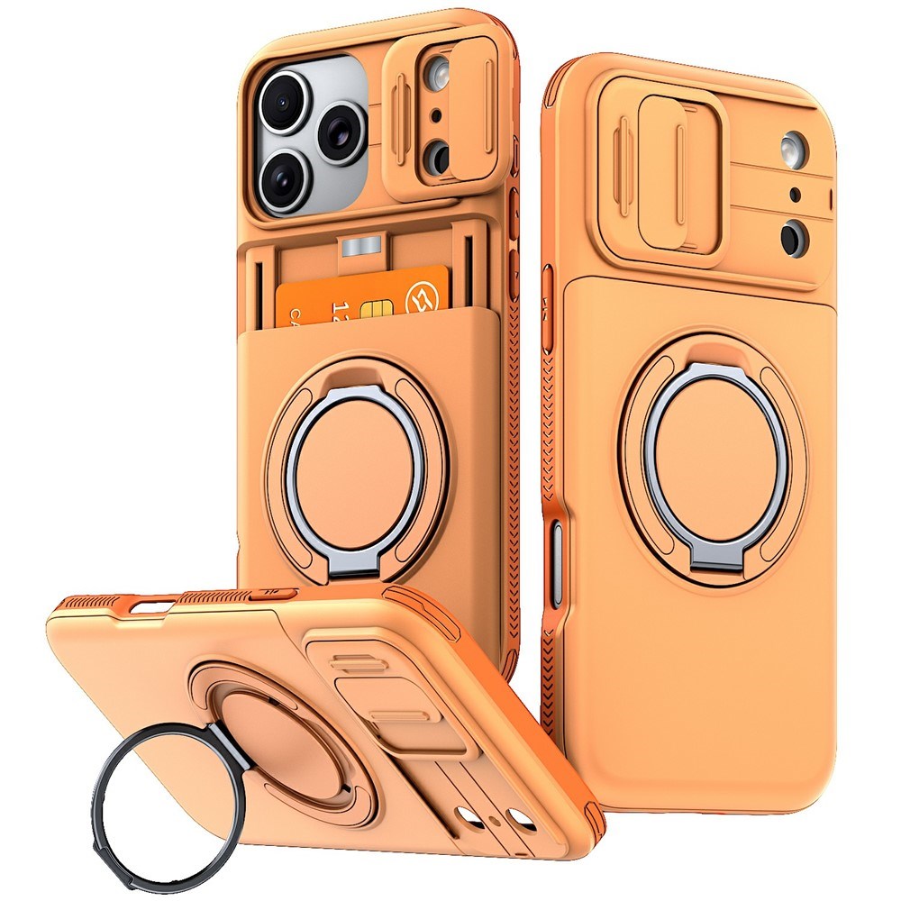 iPhone 18 Pro / 17 Pro EIDERWOOD Hybrid Plast Håndværker Cover m. Cam Slider - MagSafe Kompatibel - Orange