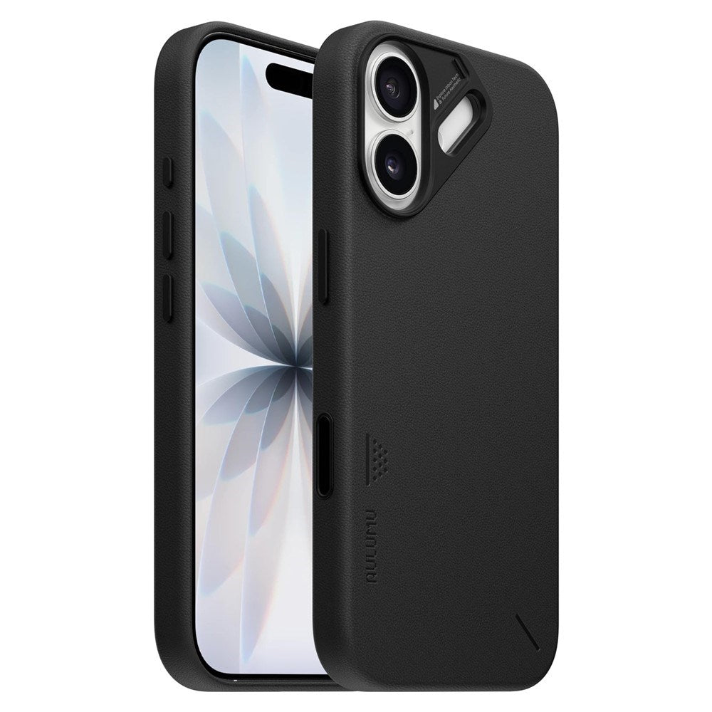iPhone 17 AULUMU Kunstlæder Mobilcover - MagSafe Kompatibel - Sort