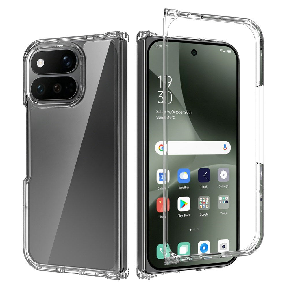Google Pixel 11 Pro Fold EIDERWOOD Hybrid Plast Bagside Cover - Gennemsigtig