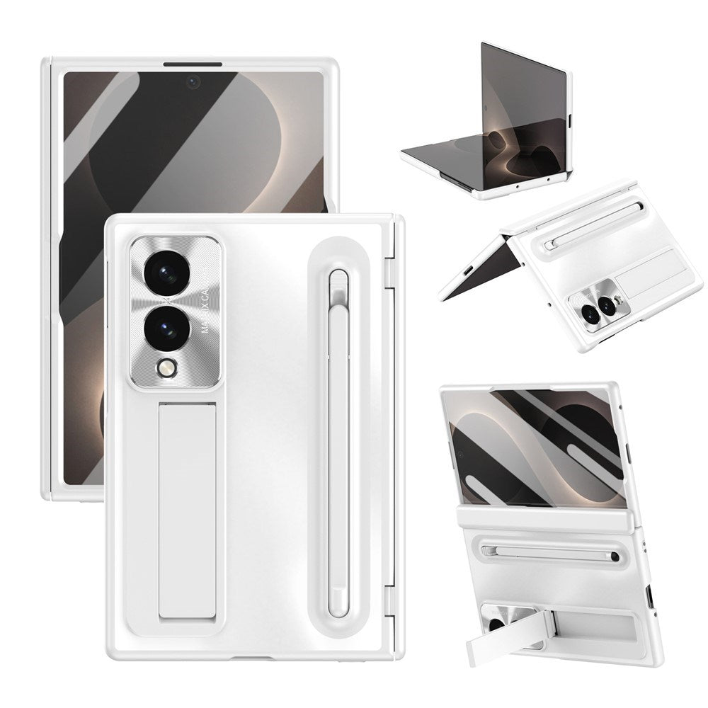 Samsung Galaxy Z Fold8 EIDERWOOD Cover m. Indbygget Styluspen & Ståfunktion - Hvid
