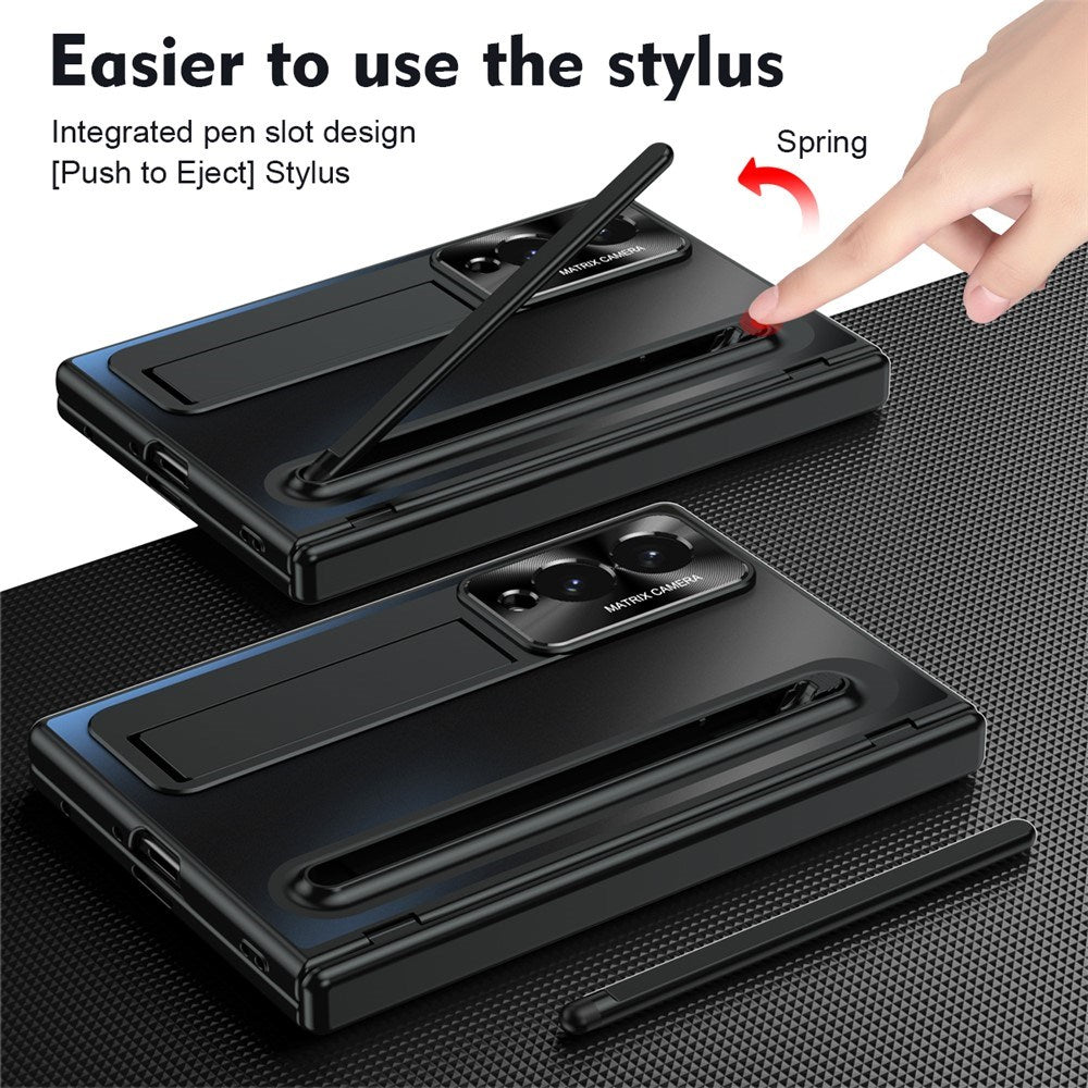 Samsung Galaxy Z Fold8 EIDERWOOD Cover m. Indbygget Styluspen & Ståfunktion - Sort