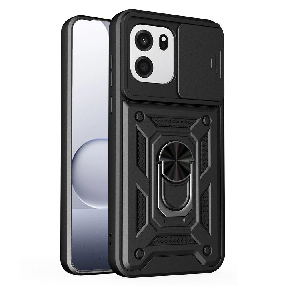 EIDERWOOD OnePlus Nord CE6 Hybrid Håndværker Mobil Cover m. Kickstand & Cam Slider - Sort