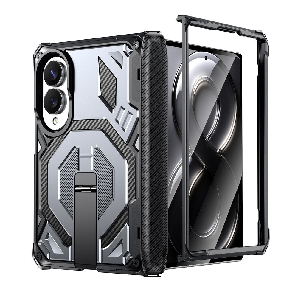 Samsung Galaxy Z Fold8 EIDERWOOD Håndværkercover m. Indbygget Ståfunktion - MagSafe Kompatibel - Sort / Grå