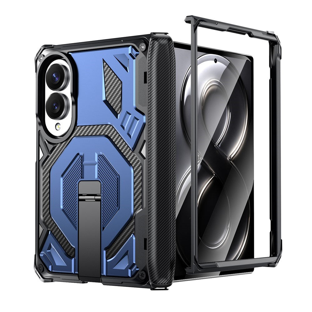 Samsung Galaxy Z Fold8 EIDERWOOD Håndværkercover m. Indbygget Ståfunktion - MagSafe Kompatibel - Sort / Blå
