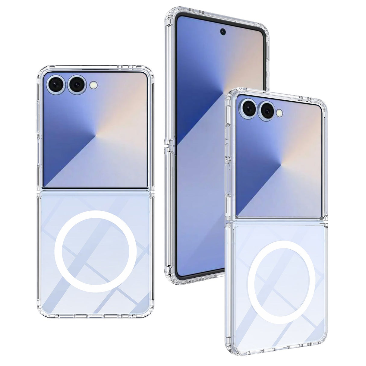 Samsung Galaxy Z Flip8 EIDERWOOD Hybrid Plast Bagside Cover - MagSafe Kompatibel - Gennemsigtig