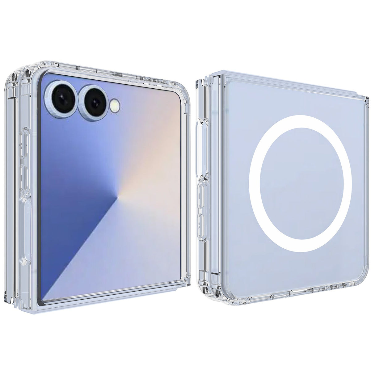 Samsung Galaxy Z Flip8 EIDERWOOD Hybrid Plast Bagside Cover - MagSafe Kompatibel - Gennemsigtig