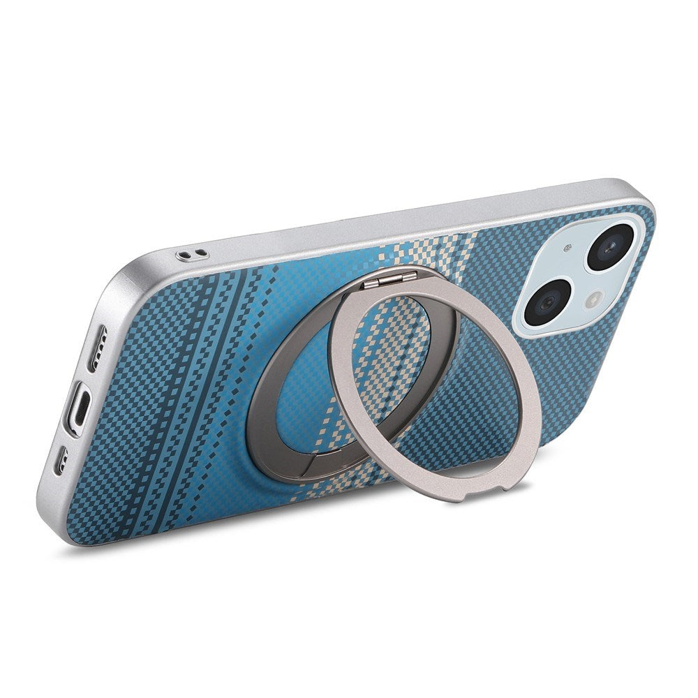 iPhone 14 / 13 EIDEROWOD Hybrid Plast Gradient Bagside Cover - MagSafe Kompatibel - Blå
