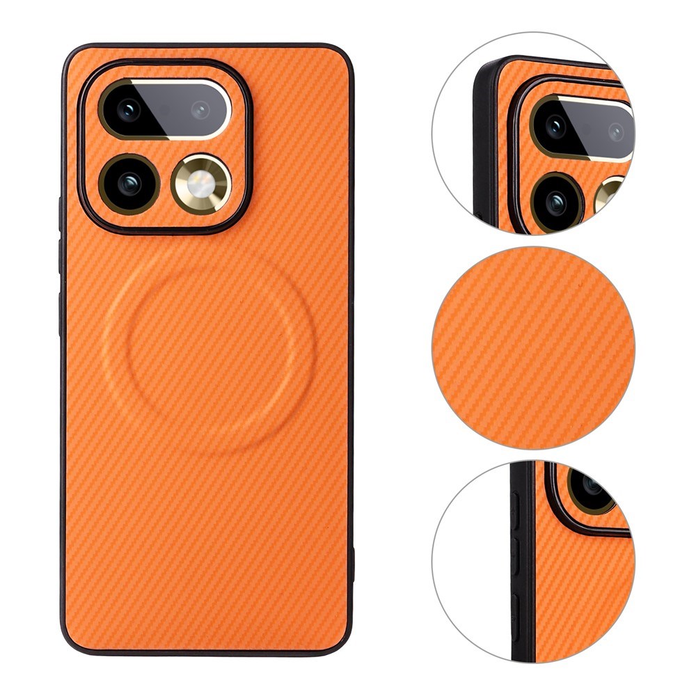 Realme 16 Pro EIDERWOOD Hybrid Carbon Bagside Cover - MagSafe Kompatibel - Orange