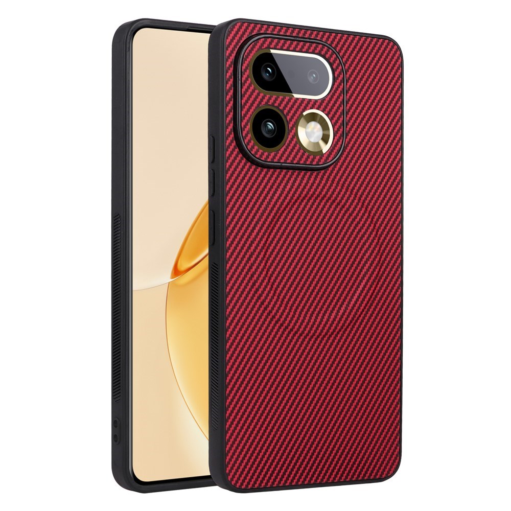 Realme 16 Pro+ EIDERWOOD Hybrid Carbon Bagside Cover - MagSafe Kompatibel - Rød