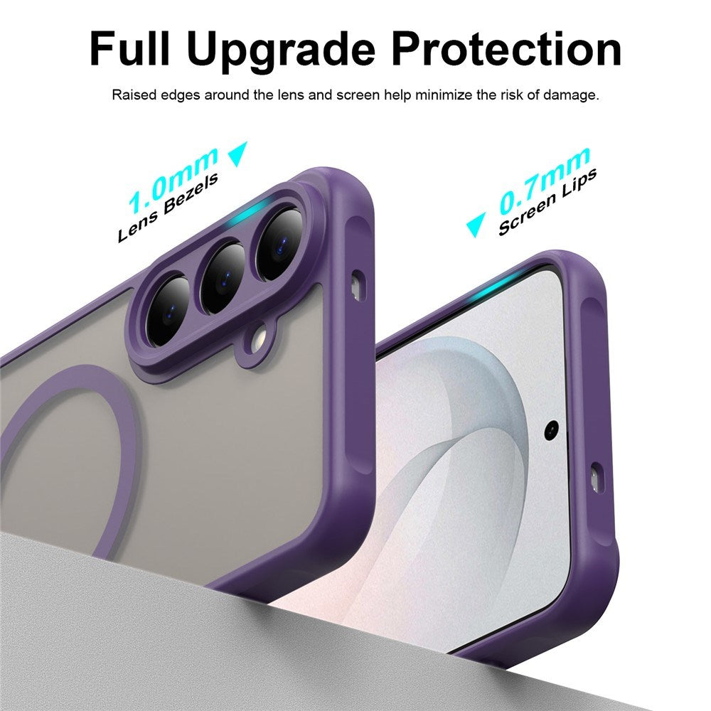 Samsung Galaxy S26 FE EIDERWOOD Mat Hybrid Mobilcover - MagSafe Kompatibel - Gennemsigtig / Lilla