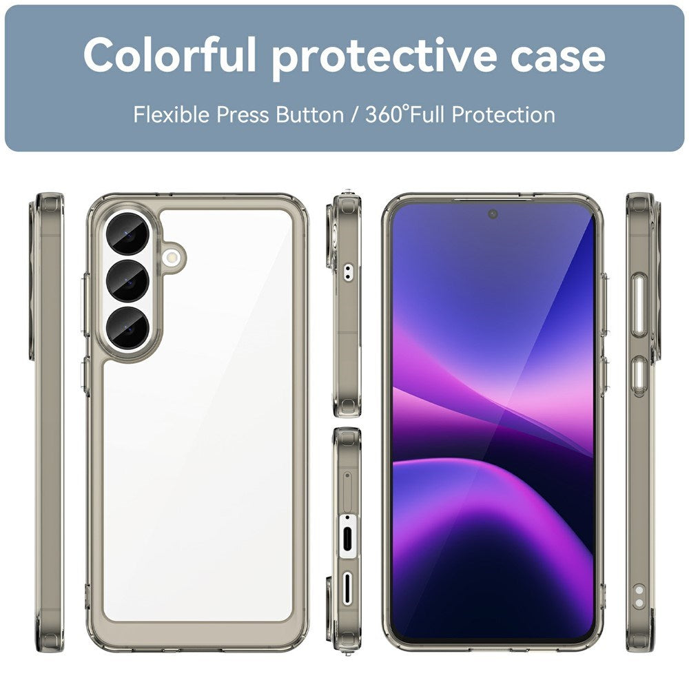 Samsung Galaxy S26 FE EIDERWOOD Hybrid Cover - Gennemsigtig / Grå