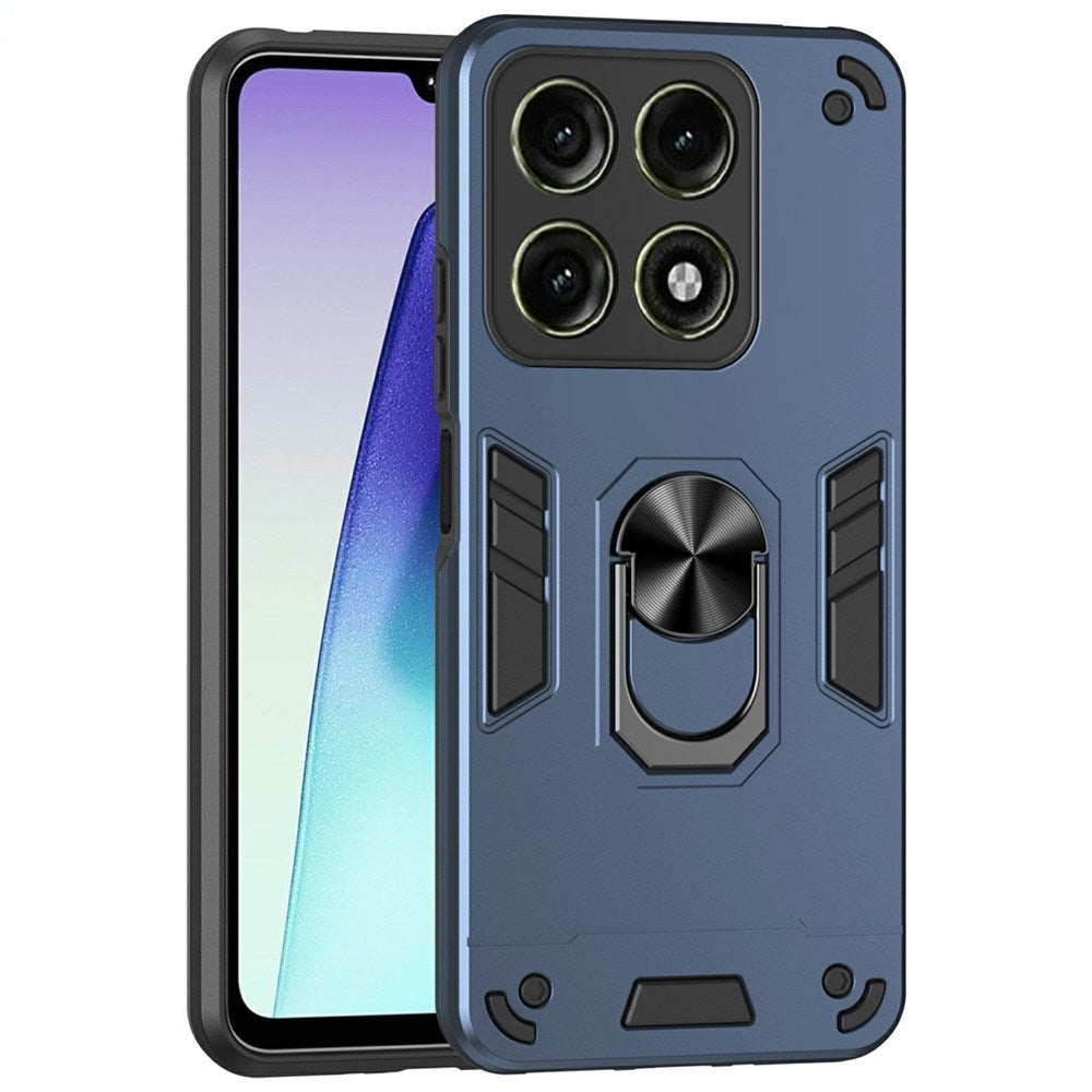 Motorola Edge 70 Pro EIDERWOOD Hybrid Håndværker Bagside Cover m. Kickstand - Blå