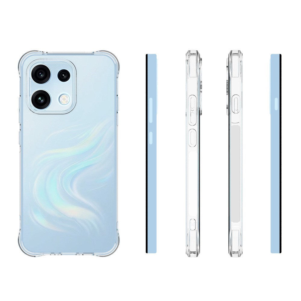 OPPO Reno16 F (5G) EIDERWOOD Fleksibelt Plast Bagside Cover m. Stødabsorberende Hjørner - Gennemsigtig