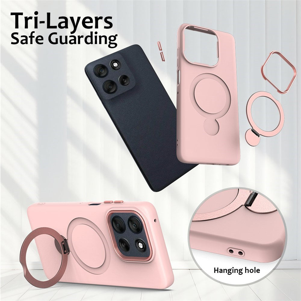 EIDERWOOD OnePlus Nord 6 / Nord CE6 Hybrid Mobil Cover m. Kickstand - MagSafe Kompatibel - Lyserød