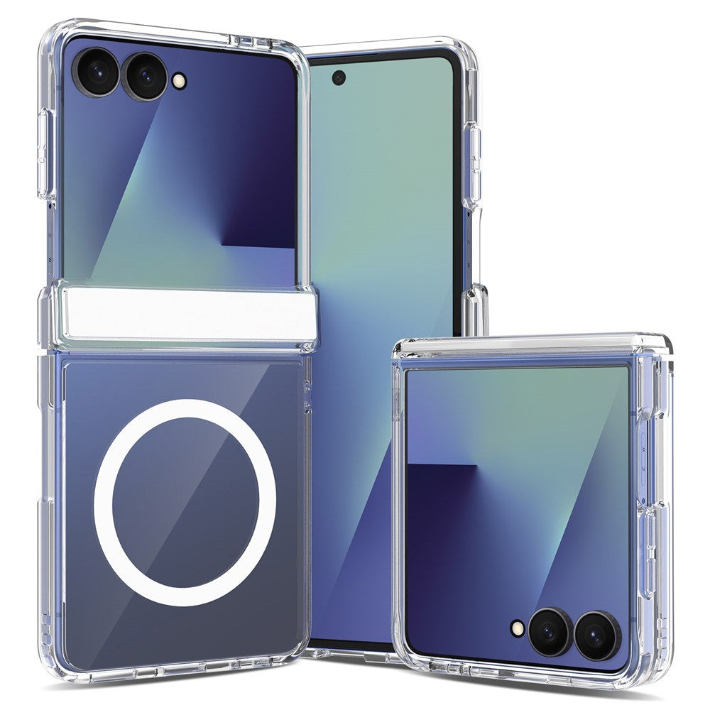 Samsung Galaxy Z Flip8 EIDERWOOD Hybrid Cover m. Indbygget Hængselbeskyttelse - Gennemsigtig