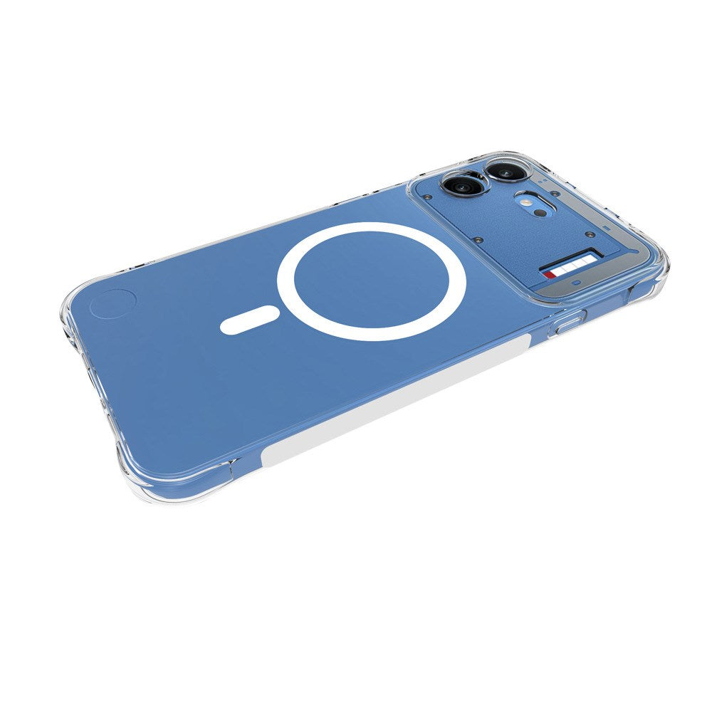 Nothing Phone (4b) WANLONFENG Fleksibel Plastik Mobilcover - MagSafe Kompatibel - Gennemsigtig