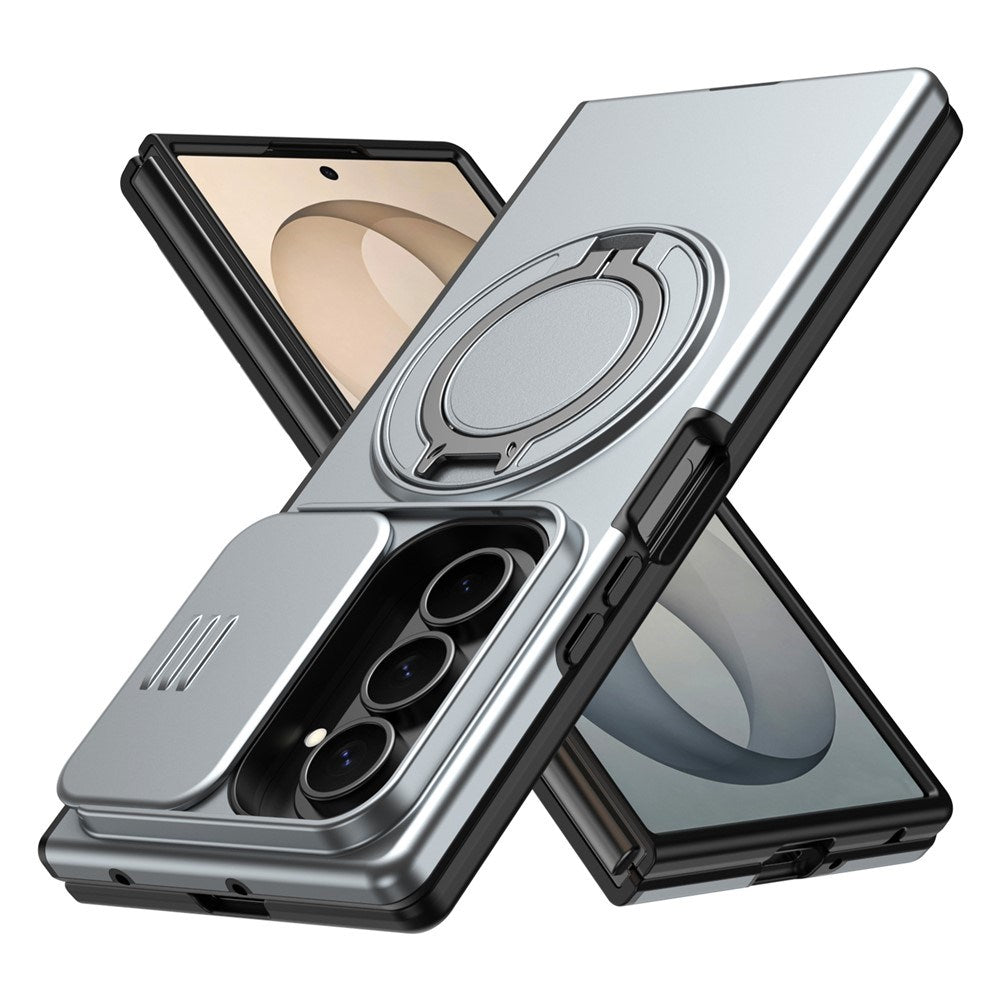 Samsung Galaxy Z Fold8 Ultra / Fold7 EIDERWOOD Hybrid Cover - 360° Roterbar Kickstand - Kameraslider - MagSafe Kompatibel - Grå