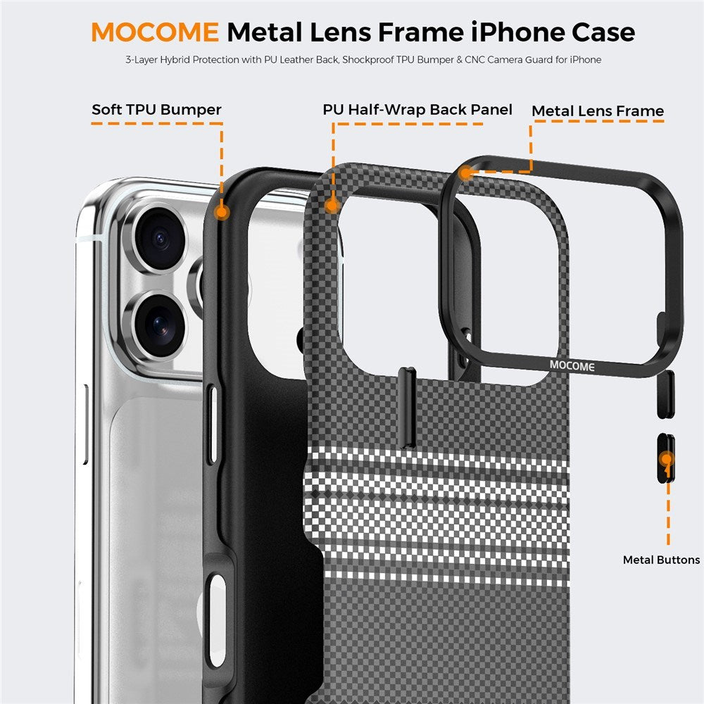 iPhone 18 Pro EIDERWOOD Mobilcover m. Mønstret Kunstlæderbagside - MagSafe Kompatibel - Grå