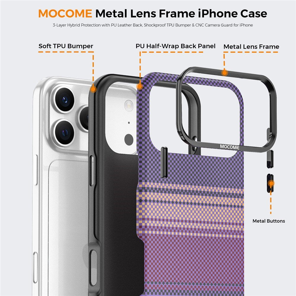 iPhone 18 Pro Max EIDERWOOD Mobilcover m. Mønstret Kunstlæderbagside - MagSafe Kompatibel - Brun