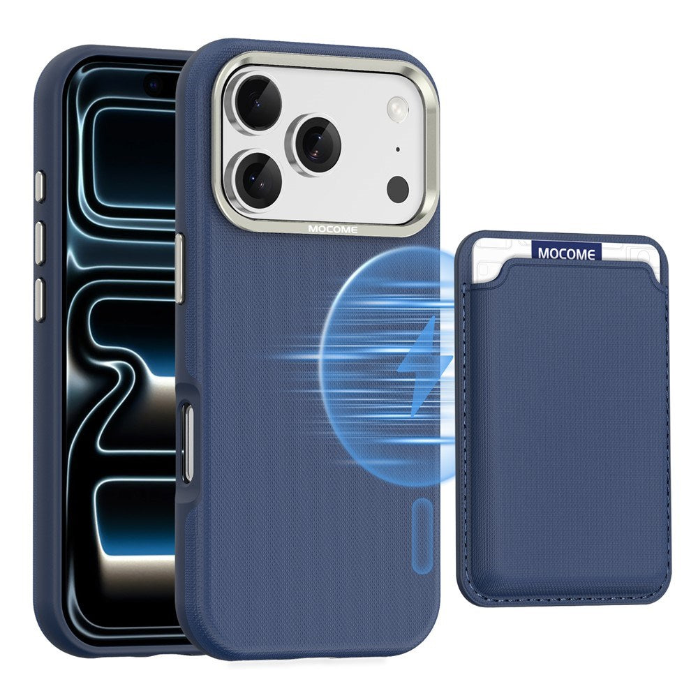 iPhone 18 Pro EIDERWOOD Kunstlæder Cover m. Aftagelig Kortholder - MagSafe Kompatibel - Blå