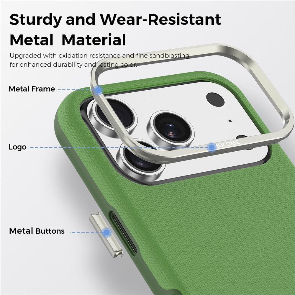 iPhone 18 Pro EIDERWOOD Kunstlæder Cover m. Aftagelig Kortholder - MagSafe Kompatibel - Grøn