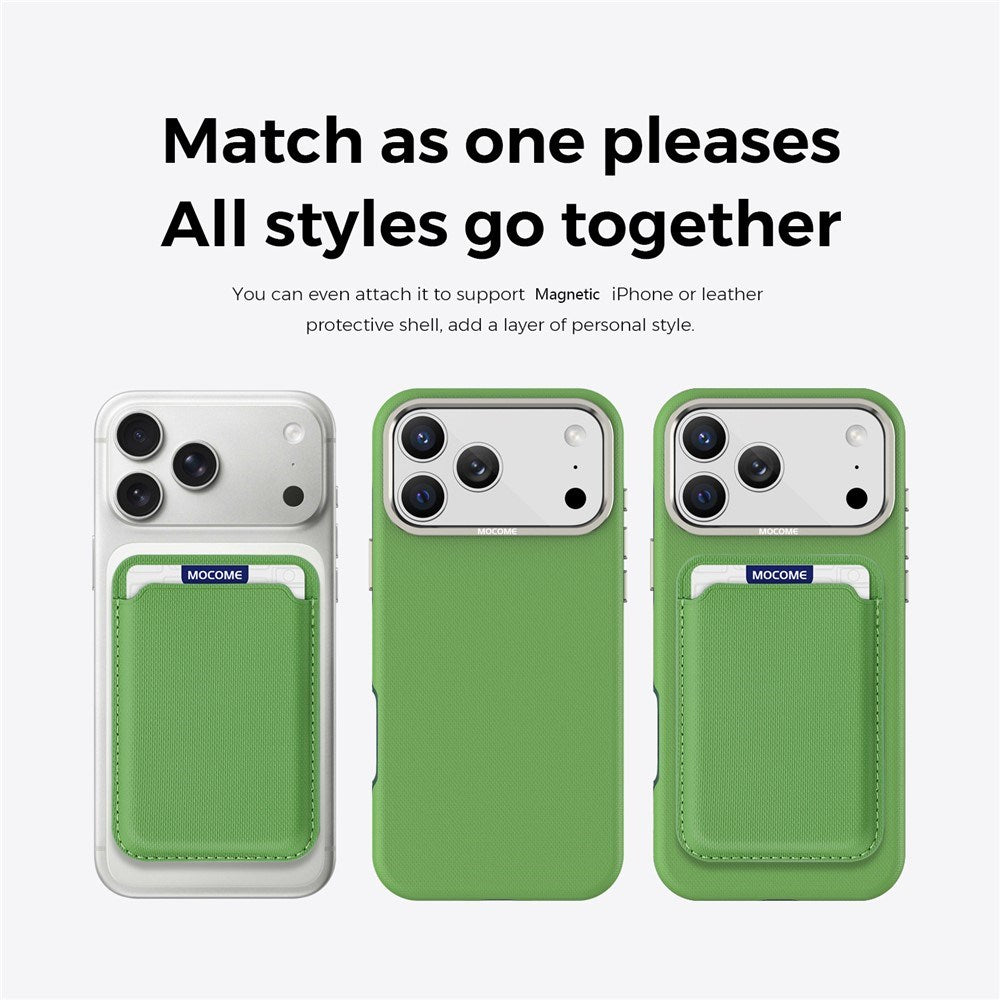 iPhone 18 Pro Max EIDERWOOD Kunstlæder Cover m. Aftagelig Kortholder - MagSafe Kompatibel - Grøn